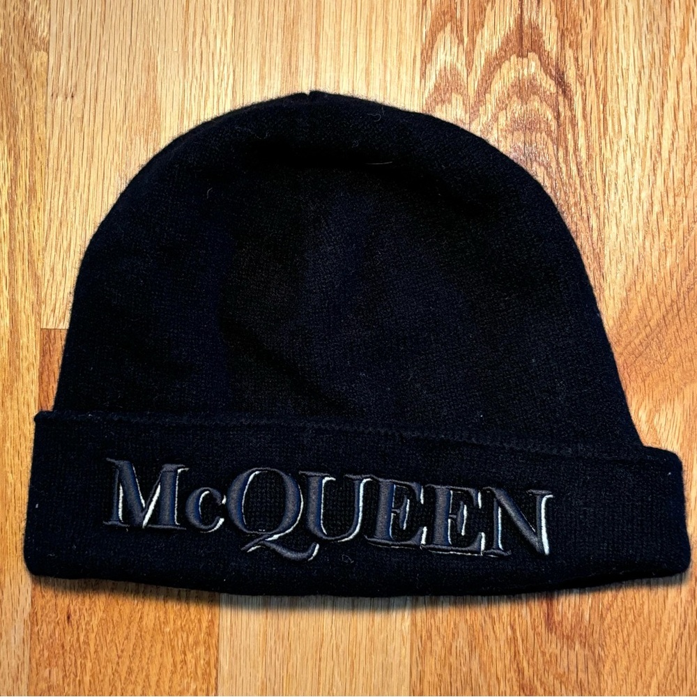 Alexander McQueen Runway Embossed Beanie Hat 🔥